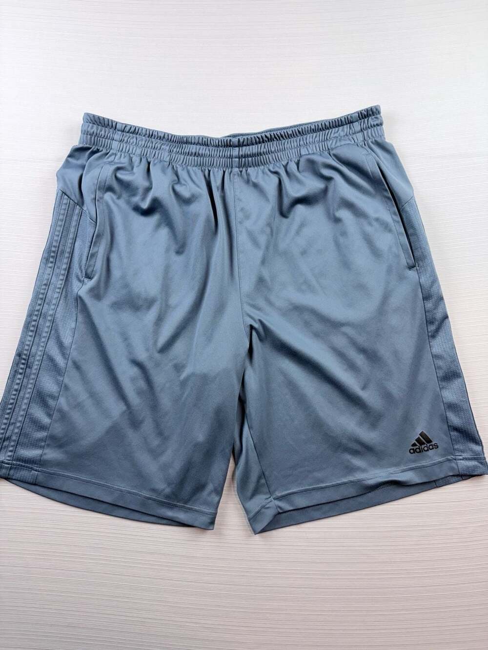 Adidas Climacool Athletic Shorts Grey Zip Pocket